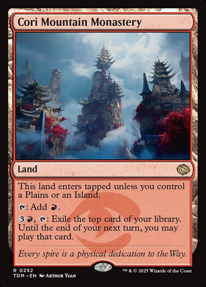 MTG Tarkir Dragonstorm R Cori Mountain Monastery #0252
