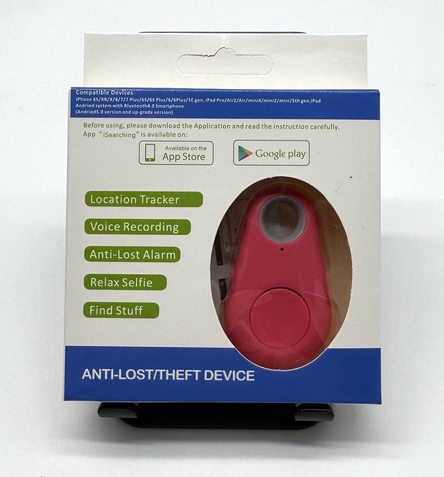 iTag Bluetooth v4.0 Tracker Anti Theft/lost for Andriod and iPhone *Pink*
