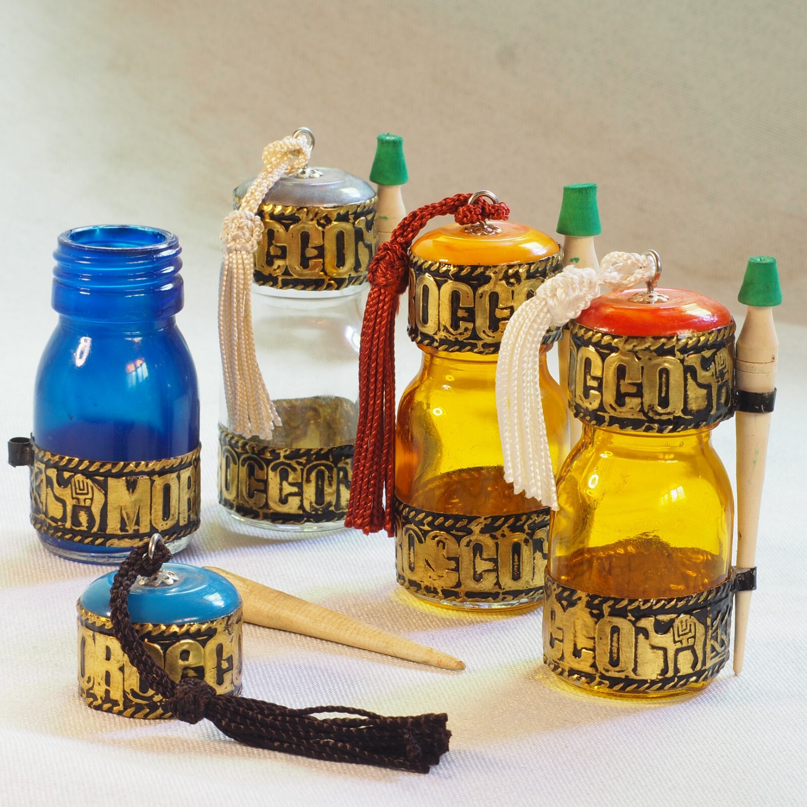 Handcrafted Moroccan Kohl Glass Container Authentic Beauty Tradition in a Bottle