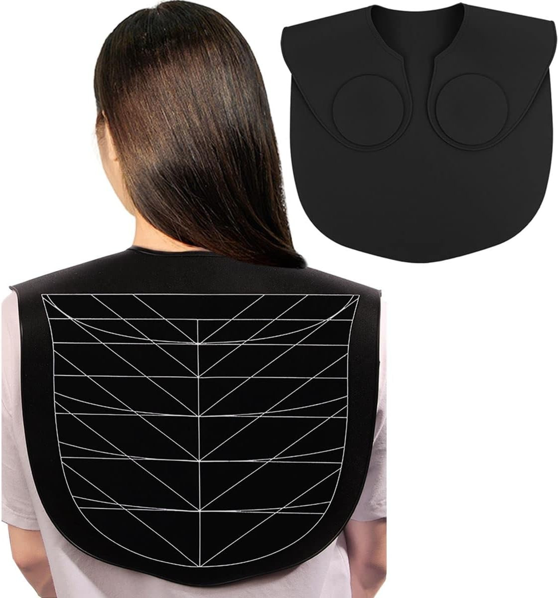 collar de corte cabello pelo silicona para peluqueria salon delantal capas capa