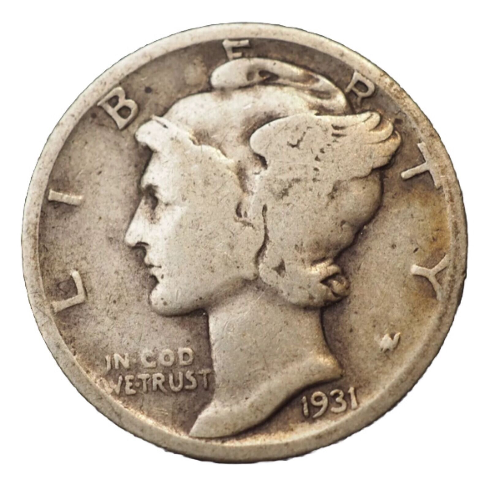 1931-P Mercury Silver Dime Good “Best Value On eBay” Free Shipping W/ Tracking!