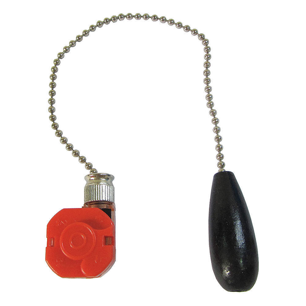 DAYTON VEPULLCSG Pull Chain Switch, Off/On/On/On, SP3T 19YX62