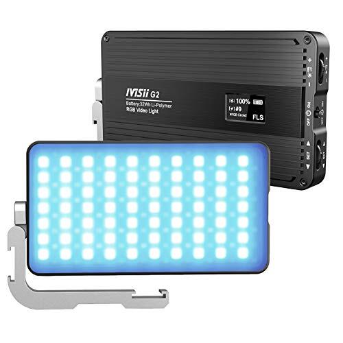 G2 Rgb Portable On Camera Light Builtin 4300mah Lithium Battery Video Conference