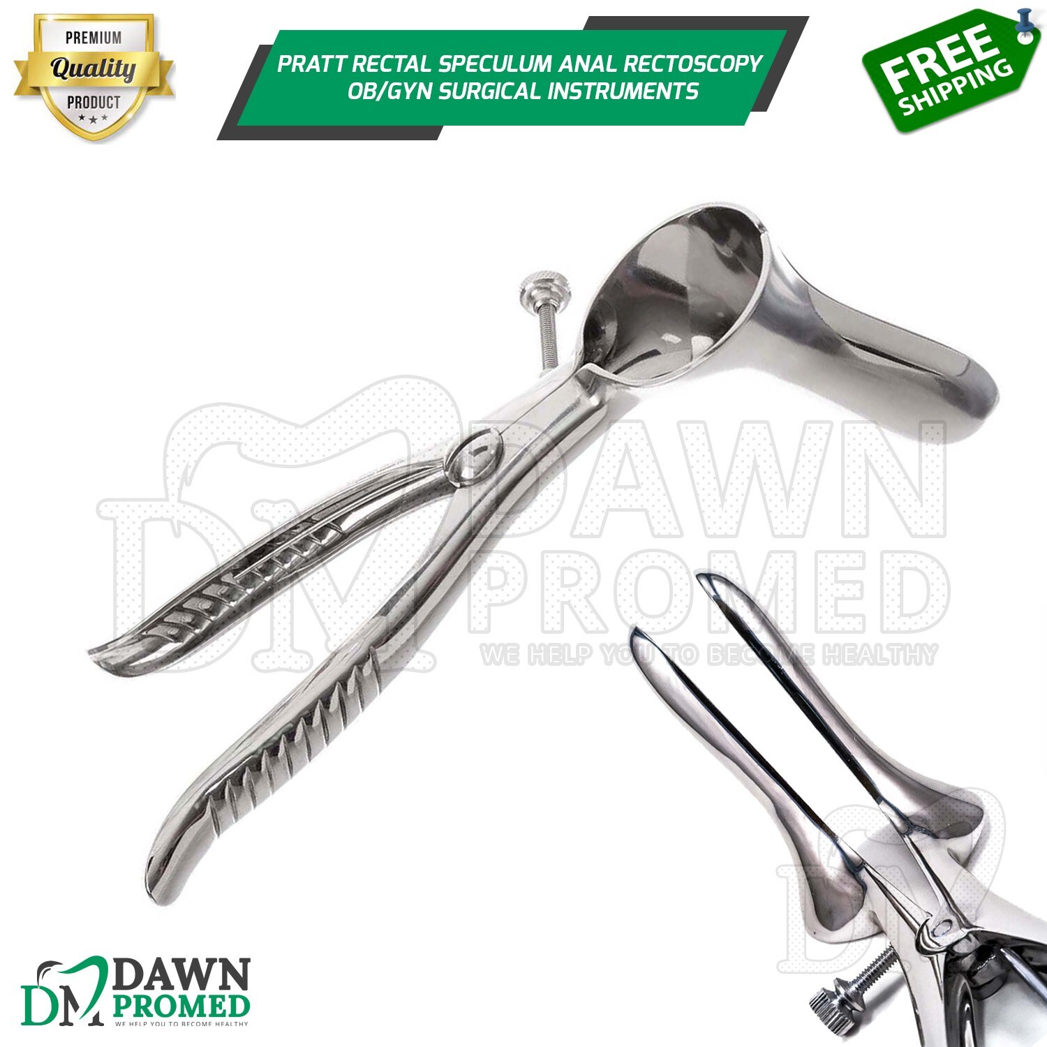 German Grade Pratt Rectal Speculum Anal Rectoscopy OB/GYN Urology Inst German Gr
