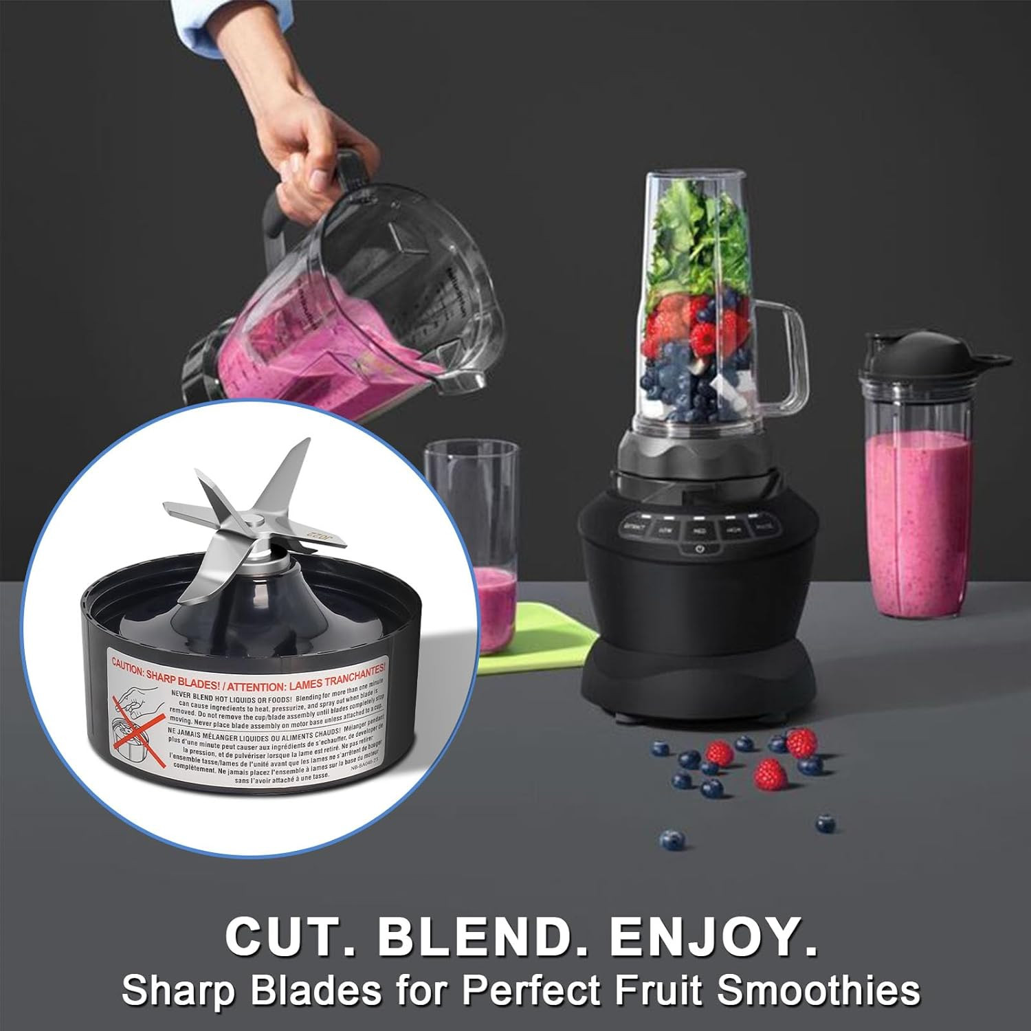 Pro Extractor Blade Compatible with Nutribullet Lean 1200W Blender, Replacement
