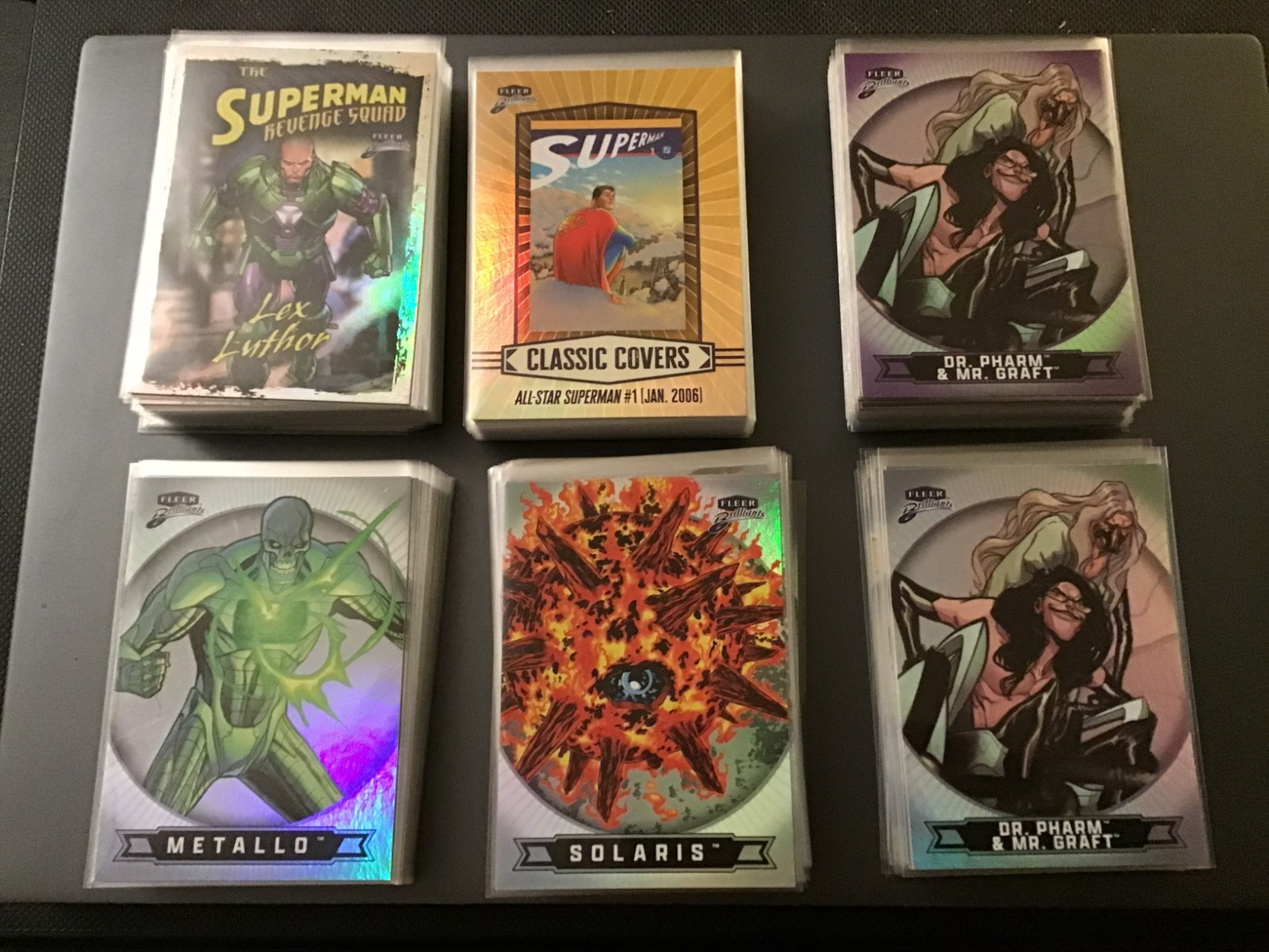 2025 Fleer Brilliants Superman Pick a card finish your set BASE INSERTS PURPLE