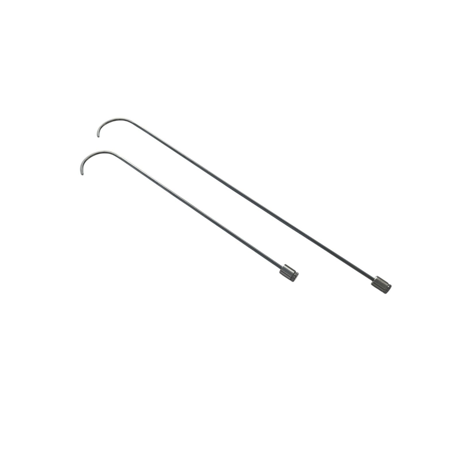2-Piece 8mm x 50cm & 70cm Hook-Shaped 360° Rotatable PDR Tools(excluding handle)