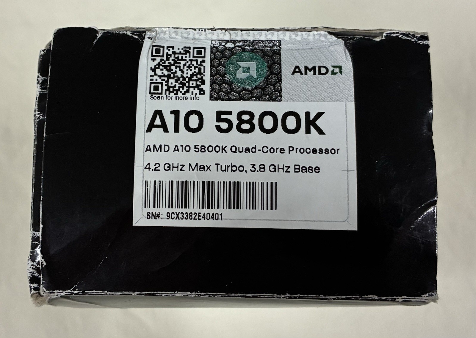 AMD A10-5800K Socket FM2 A10-Series Quad-Core 3.8GHz 4M 100W CPU Processor