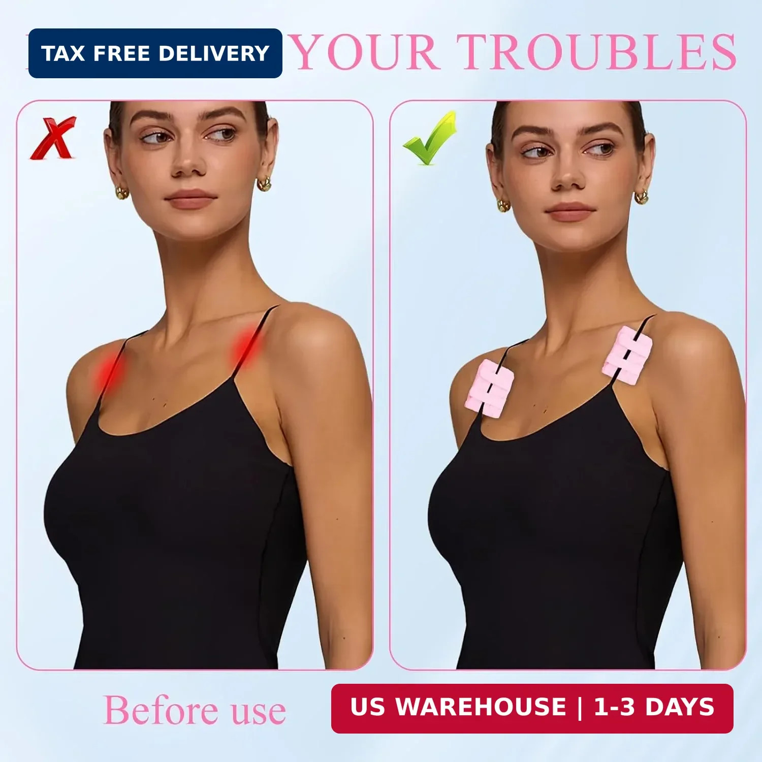 2-Pack Bra Strap Pad Protector for Chest Port, Chemo Ports Pillow, Bra Strap Cus