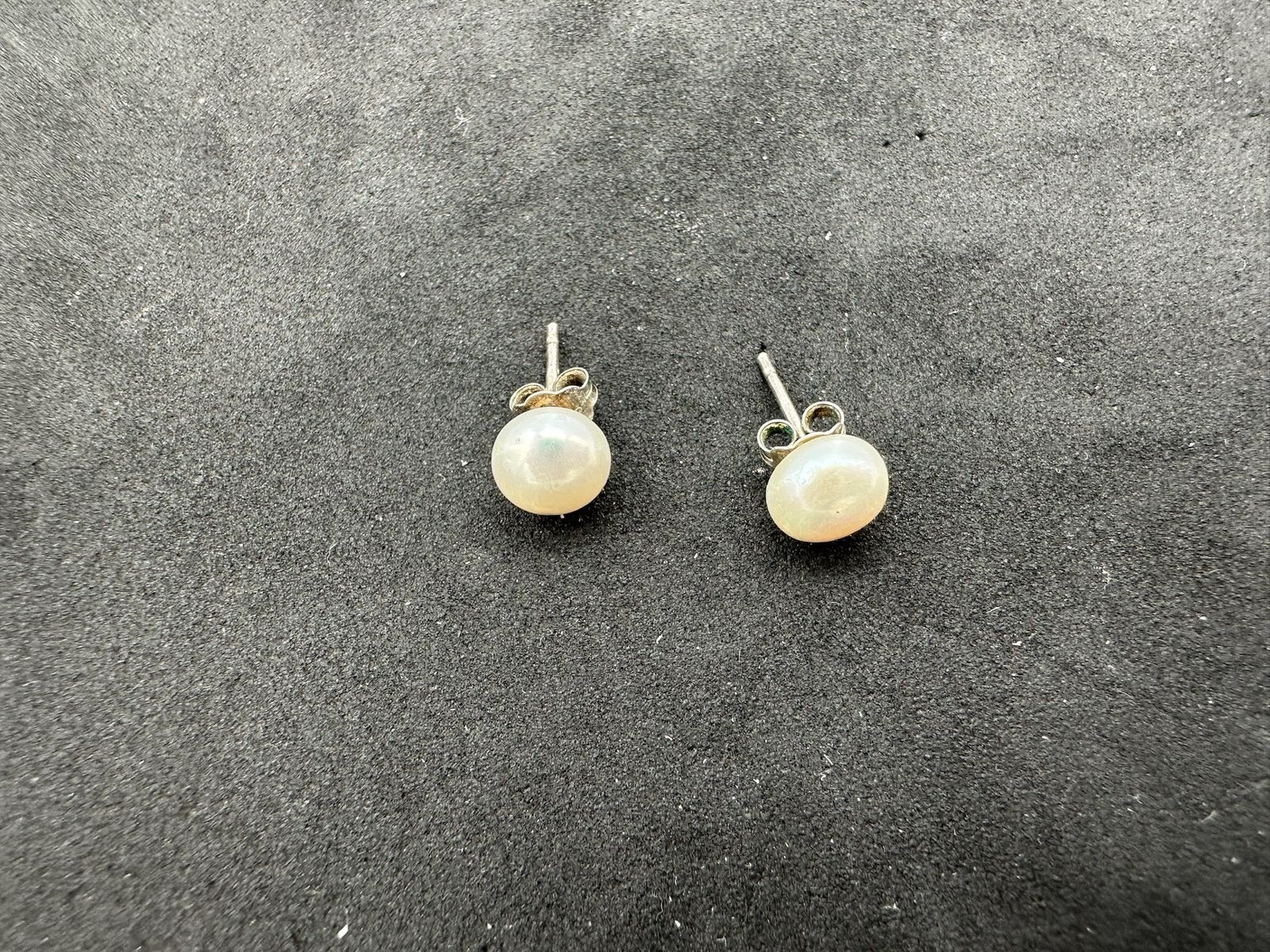 0.73g Vintage Sterling Silver 925 Round Stud Earrings Elegant M