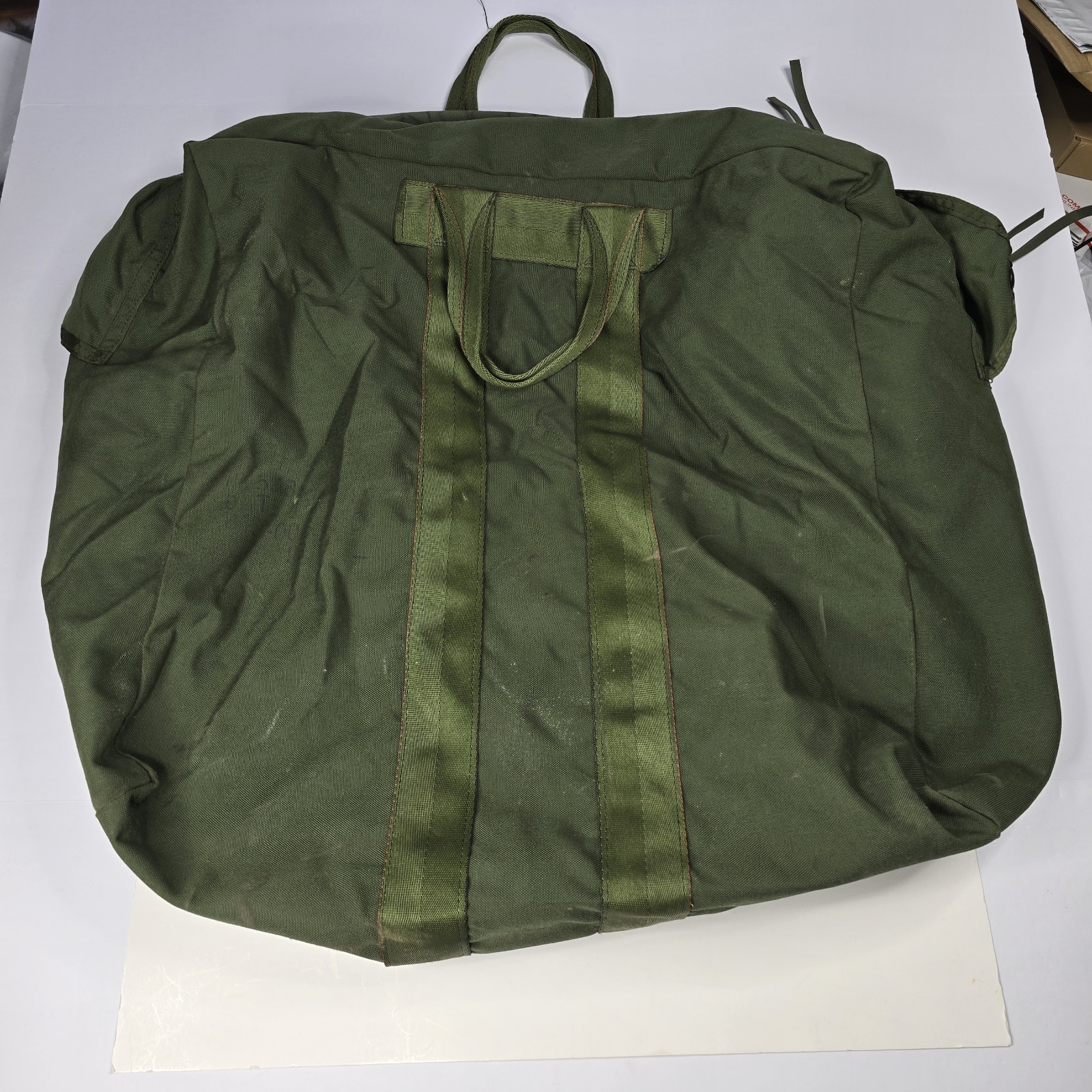 Flyer's Kit Bag US Military Issue Nylon Canvas OD Green Pilot Kitbag #1 Cag Sof
