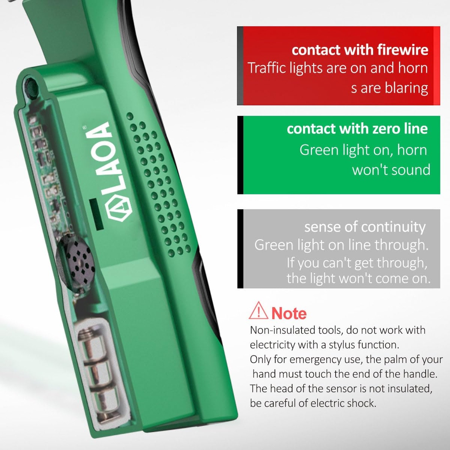LAOA Wire Strippers Electricity Measurement Function, 8in1 Wire Stripping Pli...