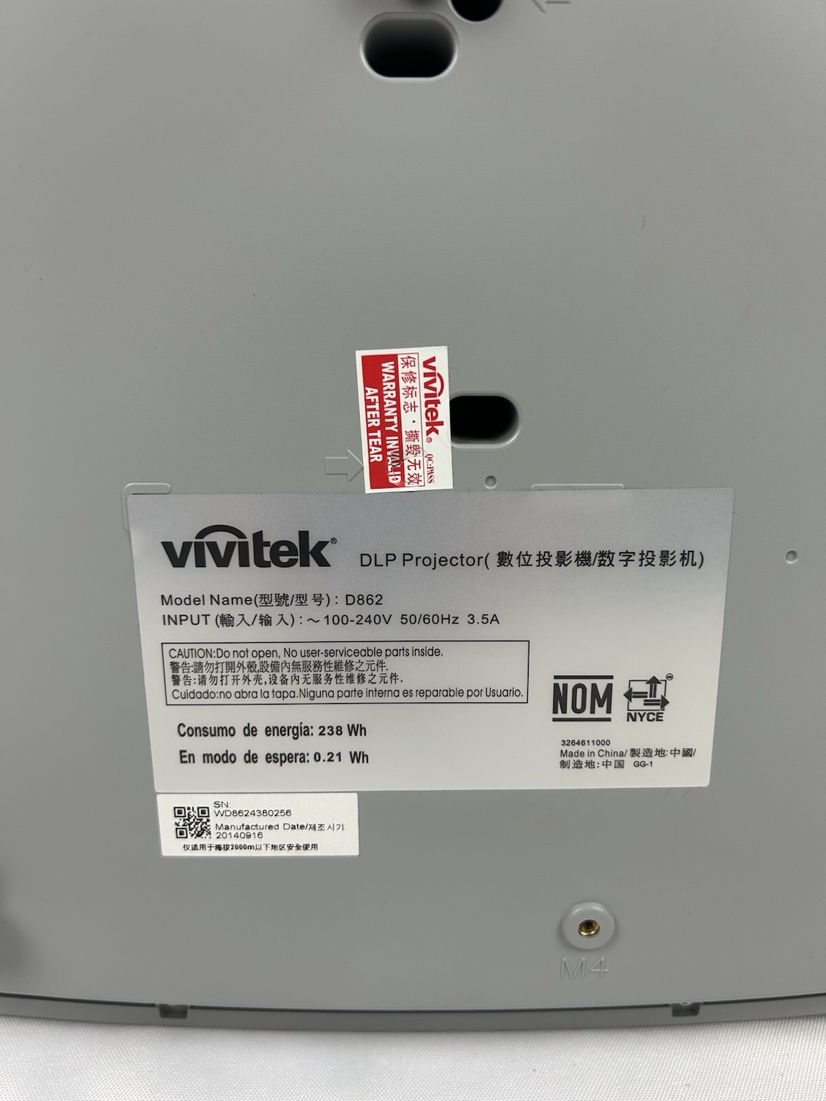 Vivitek D862 HD Projector 3D Ready