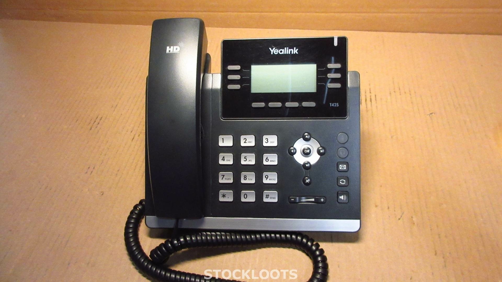 Yealink SIP-T42S Gigabit IP VOIP Phone 2.7 inch LCD Black INCL HANDSET + STAND