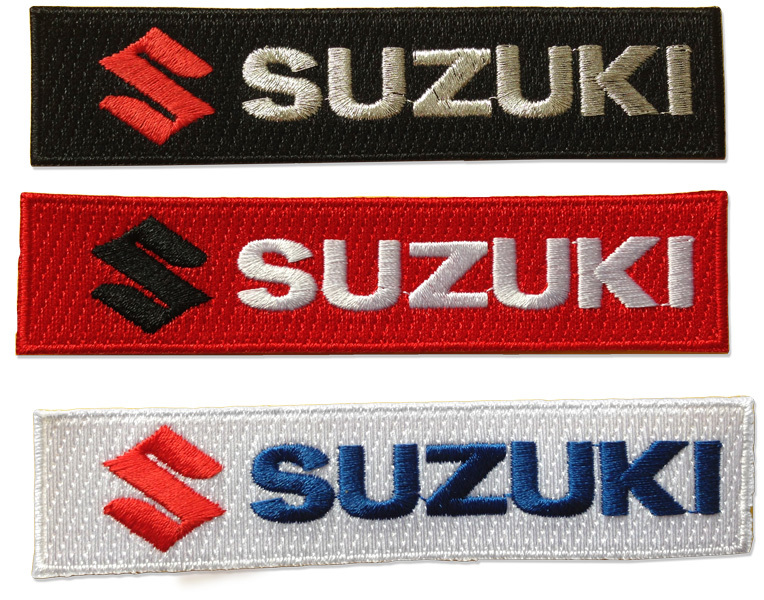 Suzuki Embroidered Iron On Patch Badge Japanese Motorcycles Vehicles