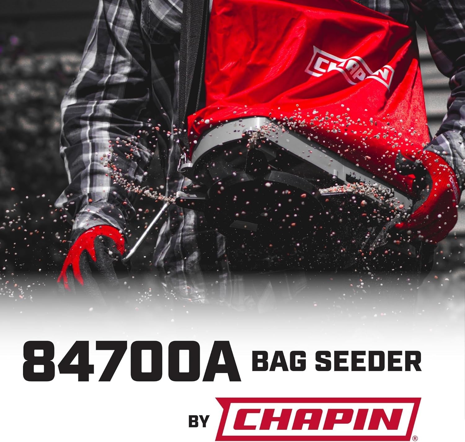 Chapin 25-Pound Handheld Seed Spreader - Waterproof Canvas with Adjustable Strap