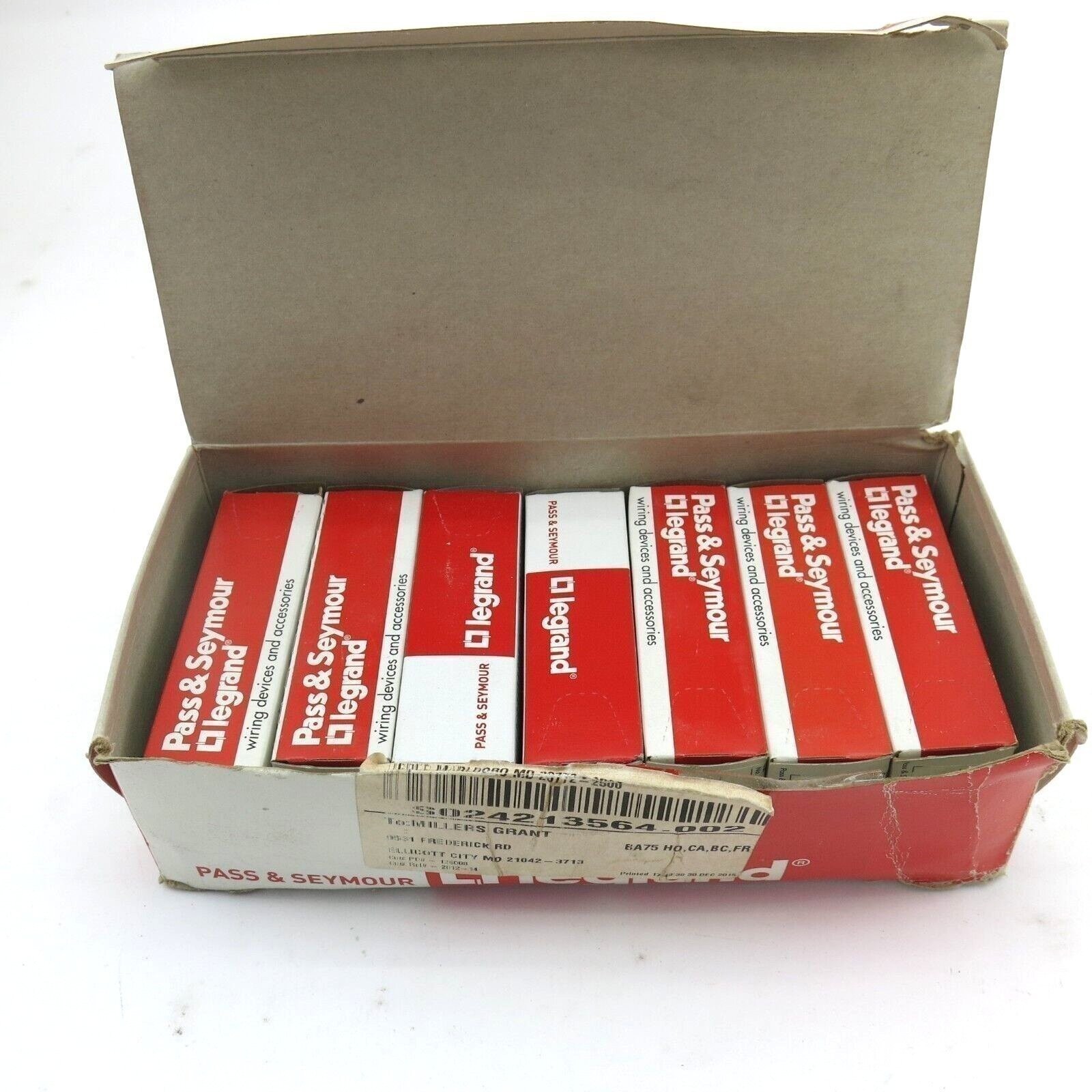 LOT of 7 Legrand TR5251 Single Electrical Receptacle 15A 125V Brown