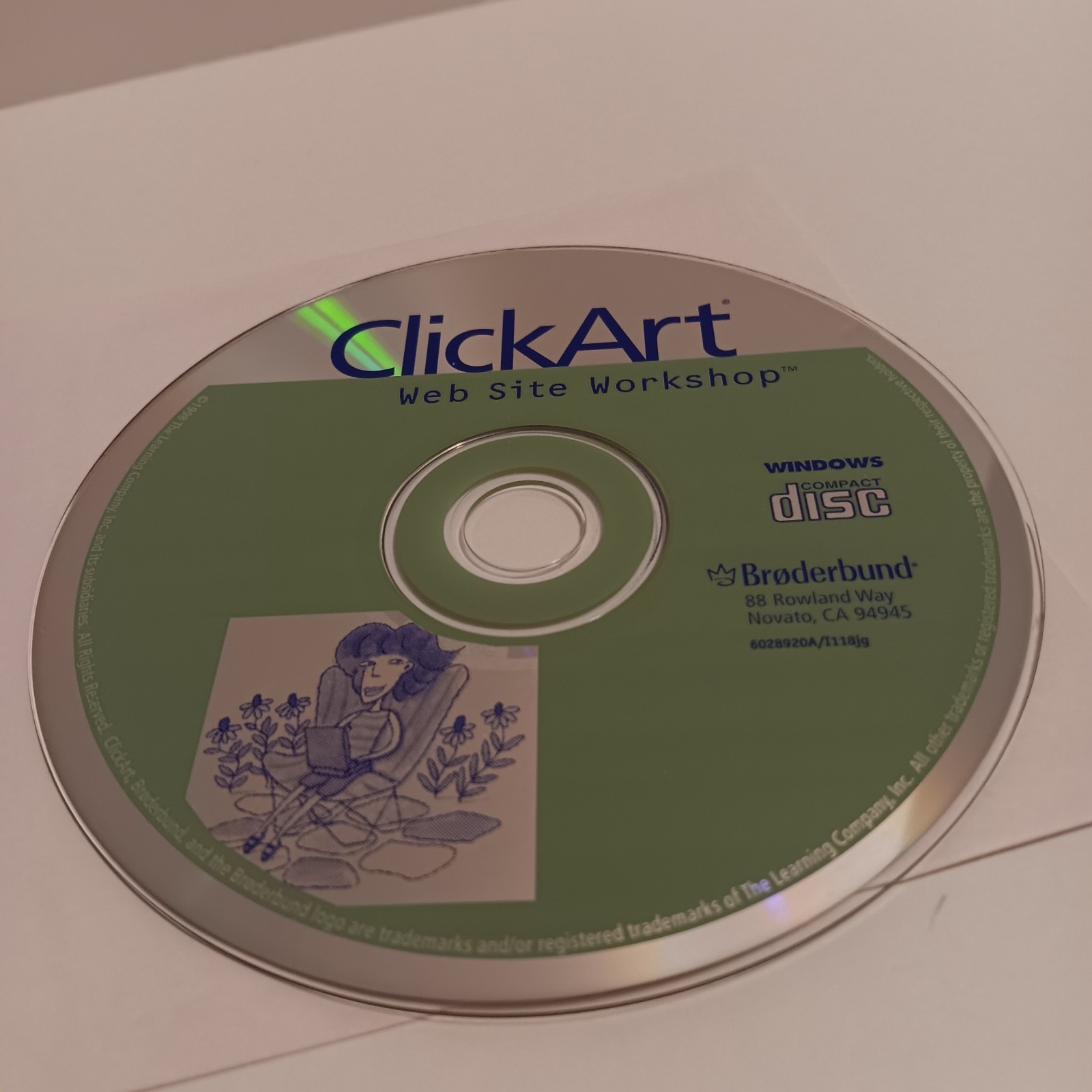 1998 Clip Art Web Site Workshop CD-ROM, Windows, Broderbund, tested