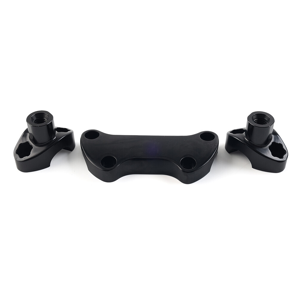 1.7"Handlebar Risers Top Clamp For Harley-Davidson Dyna Street bob Softail Black