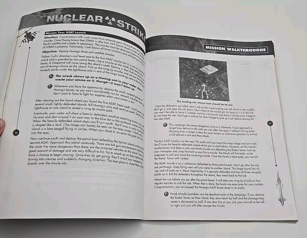 Nuclear Strike OFFICIAL STRATEGY GUIDE Sony Playstation Windows 95 + Nintendo 64