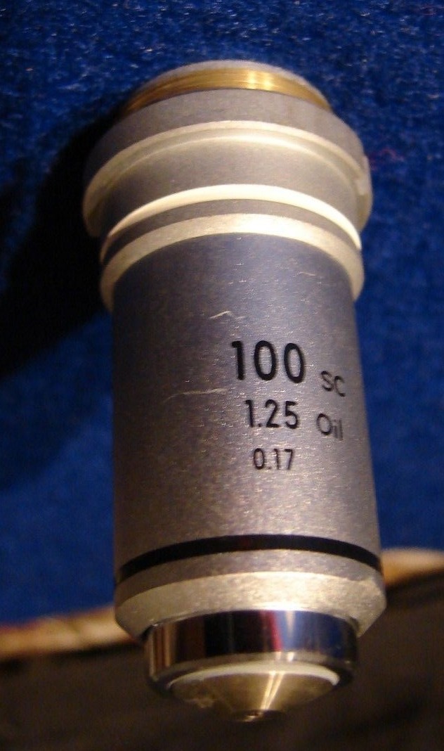 Nikon SC 100 1.25NA Oil Objective 100x Magnification