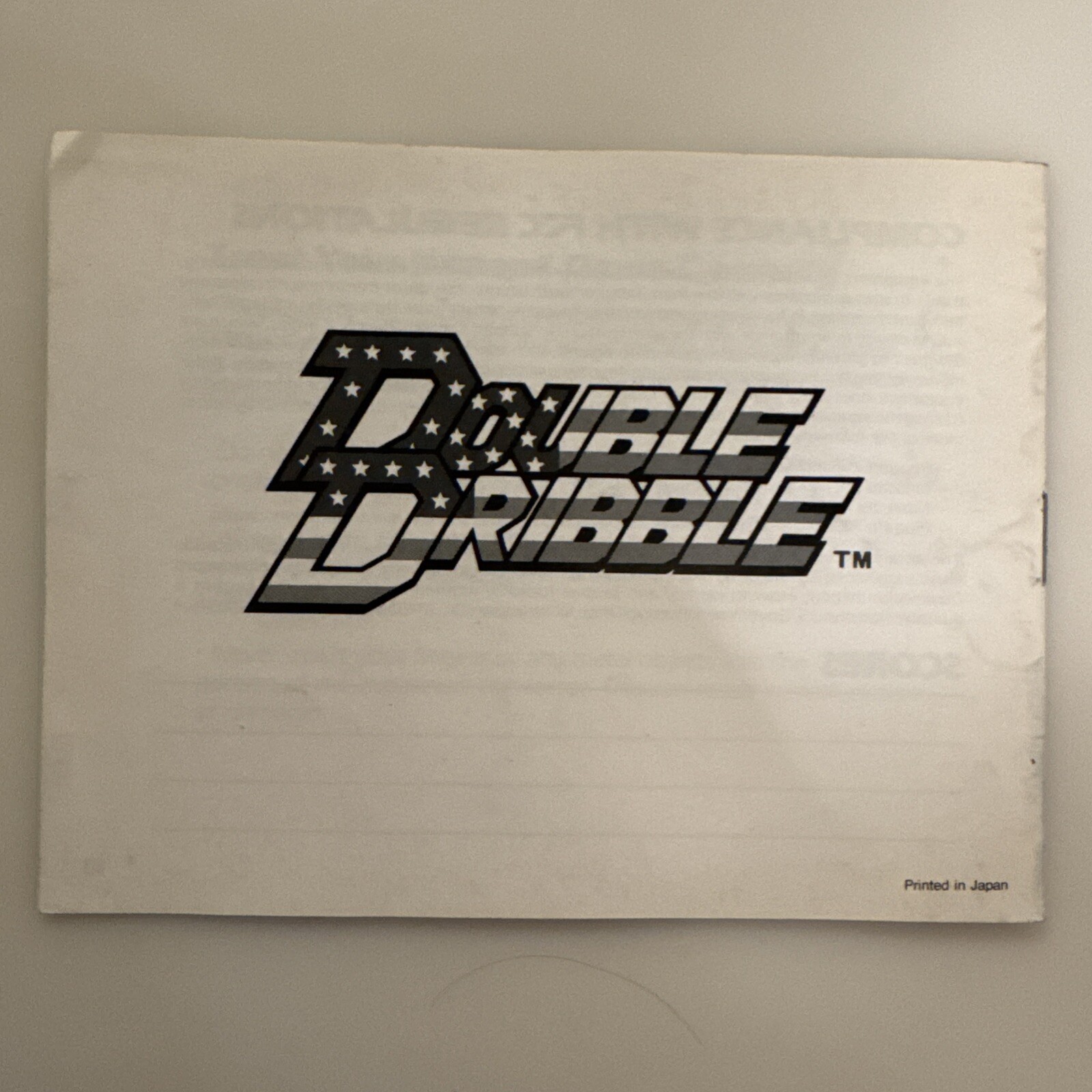 NES Double Dribble (corner 3) Box,manual, Game Included