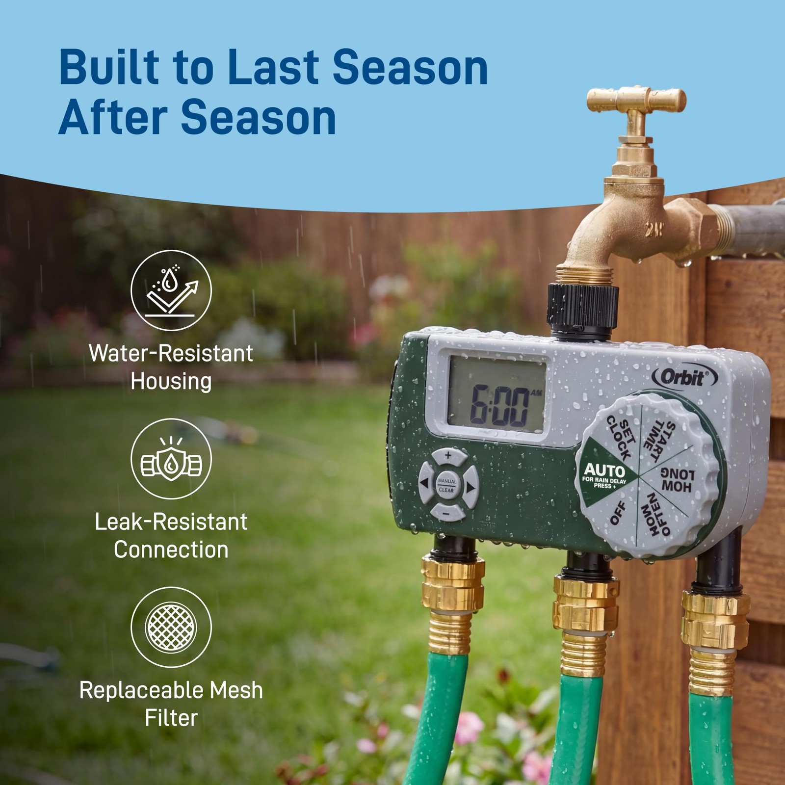Orbit Programmable Digital Hose - 3 - - Lcd - - -
