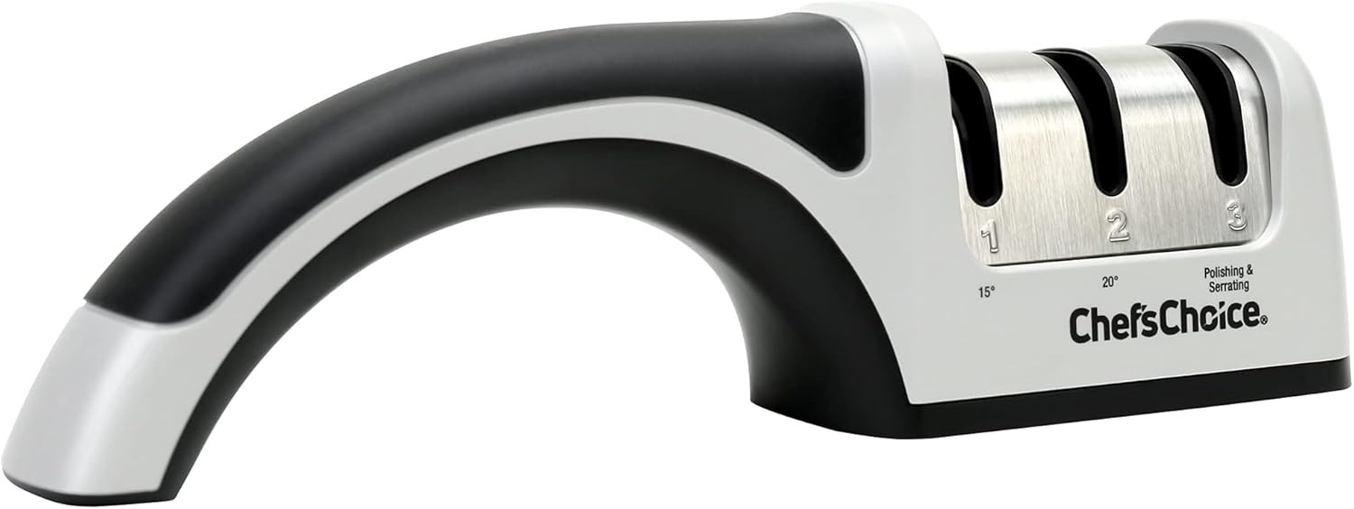 Manual Knife Sharpeners for 15- and 20-Degree Straight-Edge and Serrated Knives