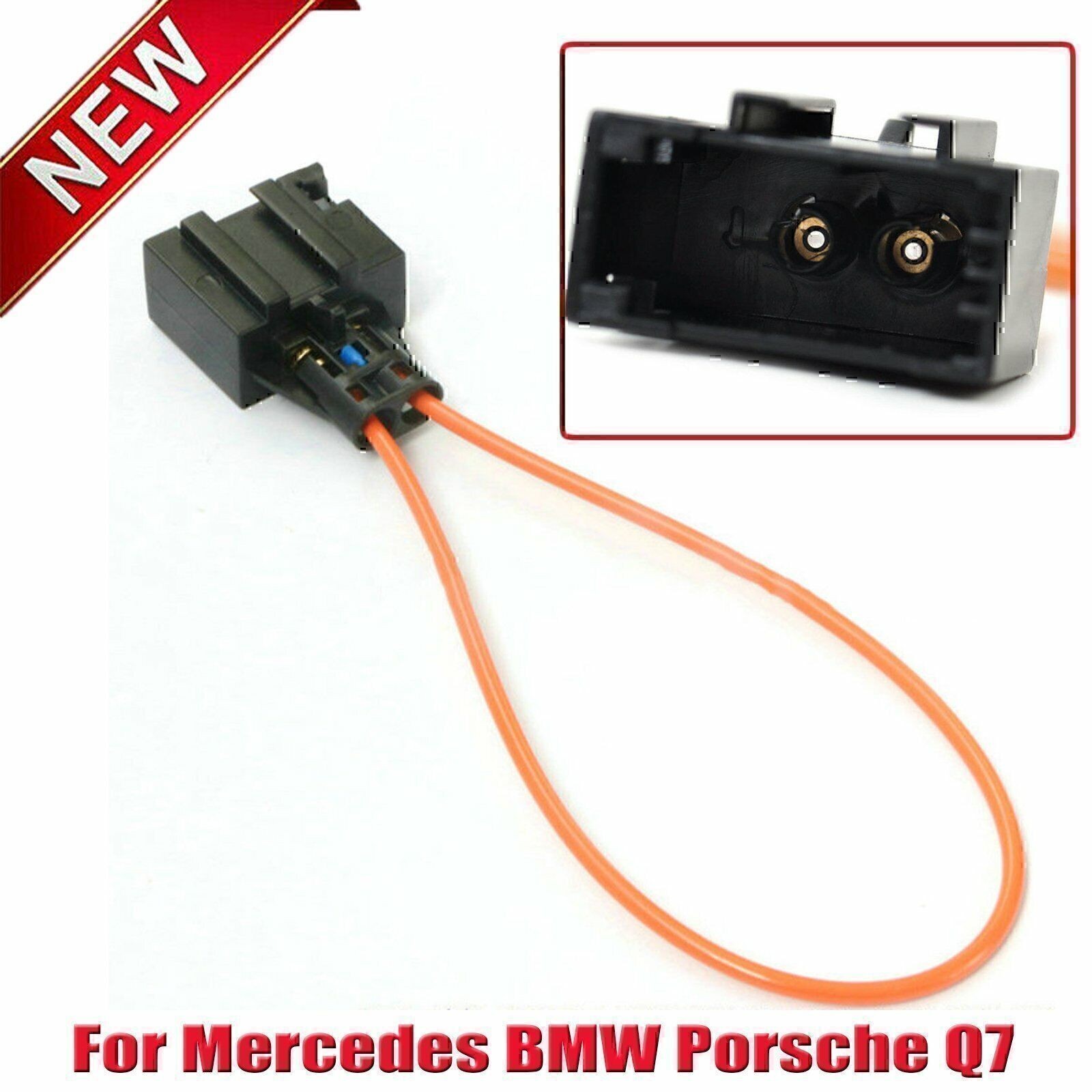 1PCS MOST Fiber Optic optical Loop Bypass Female Adapter Mercedes BMW Jtiukbhtge
