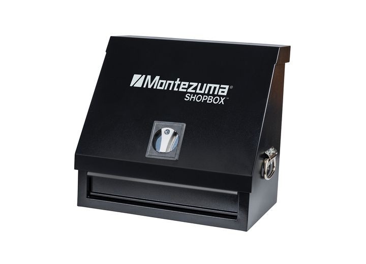 Montezuma SB180DB 18" x 12" Steel Triangle Shopbox - Black