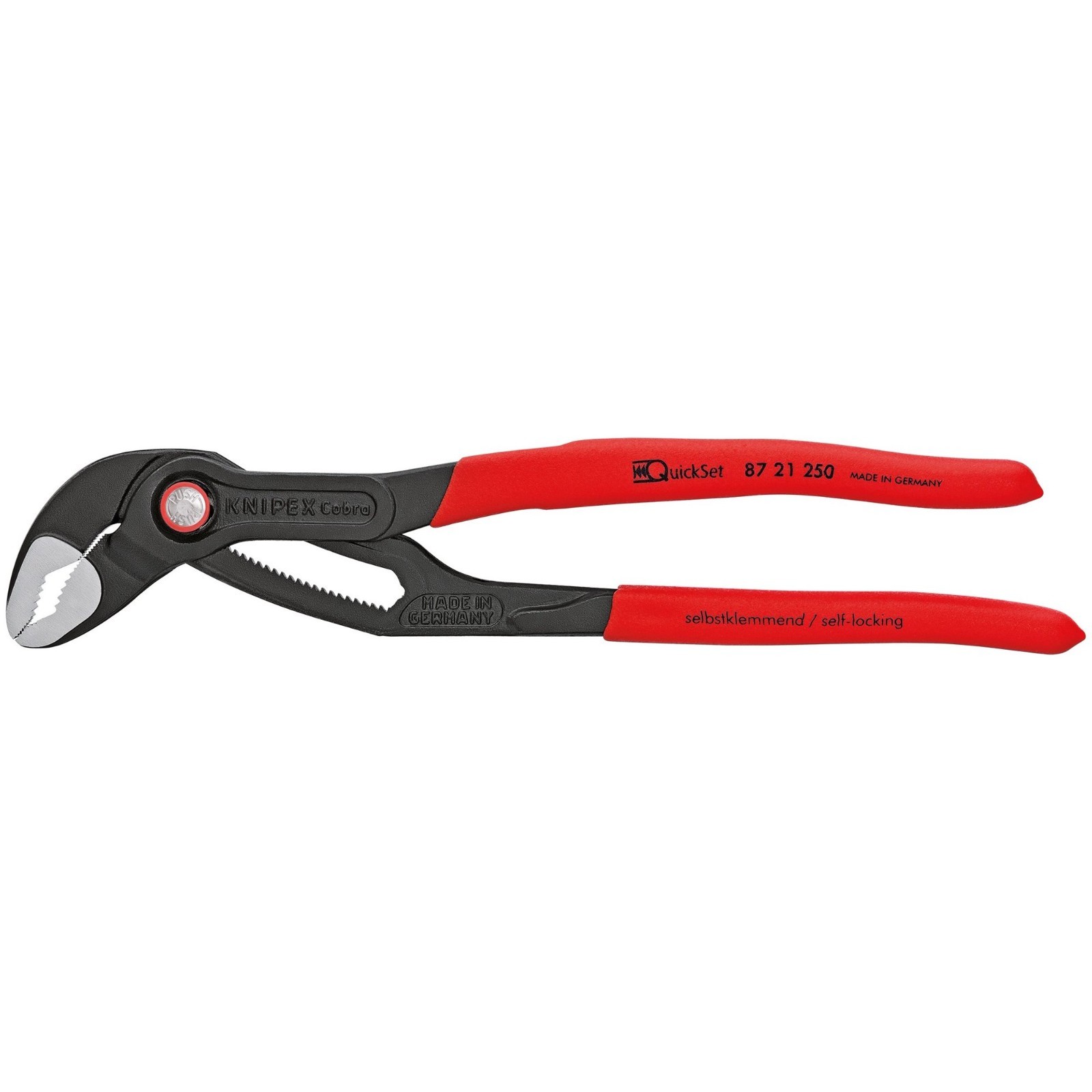 KNIPEX Cobra QuickSet 10" Water Pump Pliers 87 21 250 Made in Germany