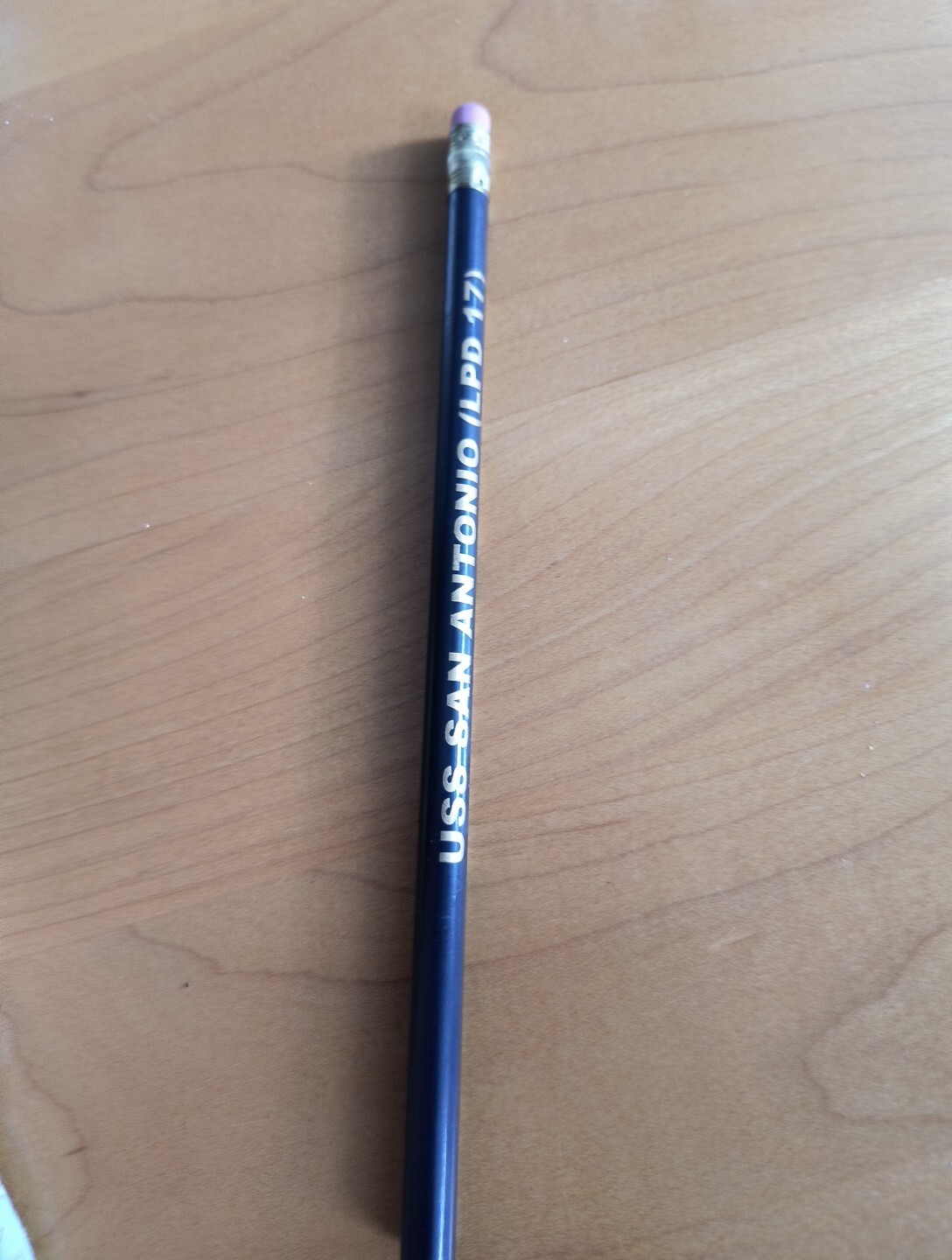 USS SAN ANTONIO PENCIL (Unsharpened/Unused) "Never Retreat...Never Surrender"