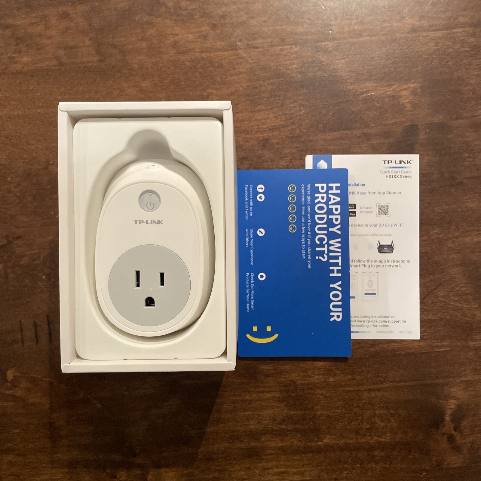 NEW TP-Link Wi-Fi Smart Plug HS105 Amazon Alexa Google Assistant White Open Box