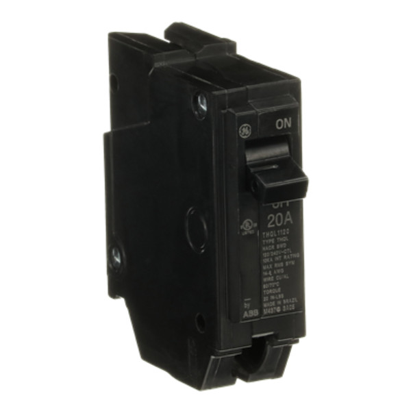 GE ABB THQL1120 Circuit Breaker | 20A, 120V, 1 Pole
