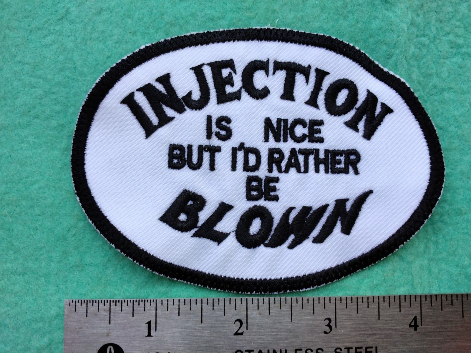 NHRA Drag Racing Injection Is Nice But I'D Rather Be Blown Racing Patch