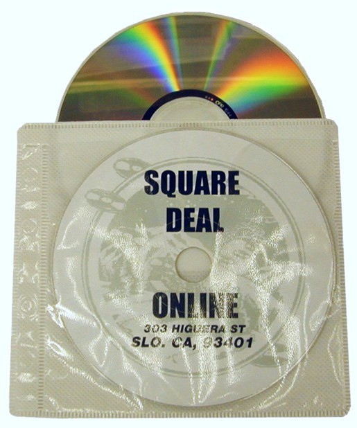 (100) CRY-2SVWH White Replacement CD Disc Binder Page Sleeves Ring Style 2 Sided