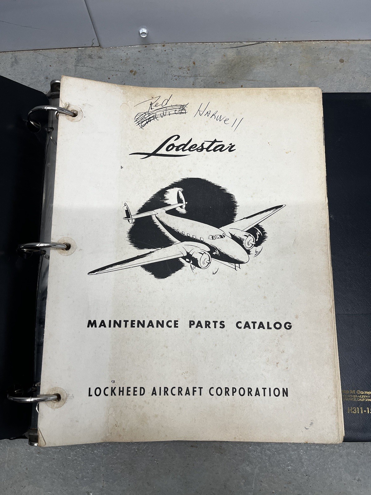 Lockheed Lodestar Model 18 Maintenance Parts Catalog-Original