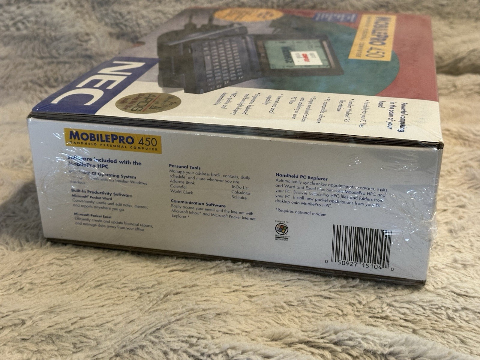 NEC Windows MobilePro 450 Handheld Personal Computer NIB Factory Sealed