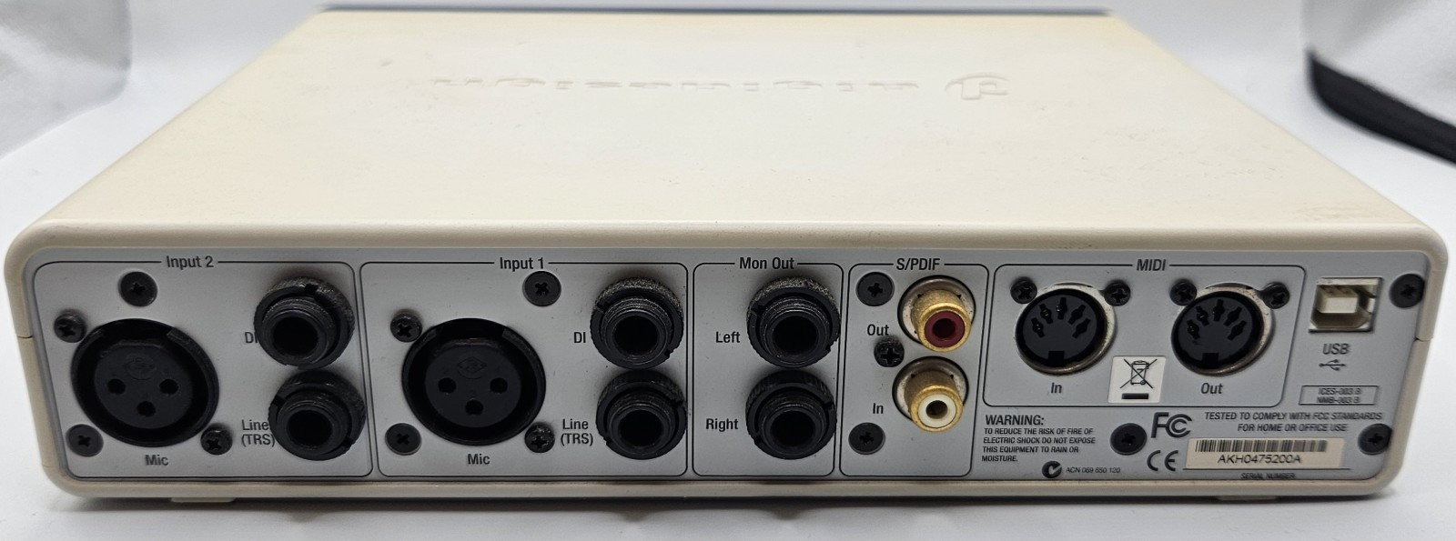 Digidesign Mbox 2 Pro Tools LE 7 PC/MAC Ignition Pack 2 W/Install Discs And Box