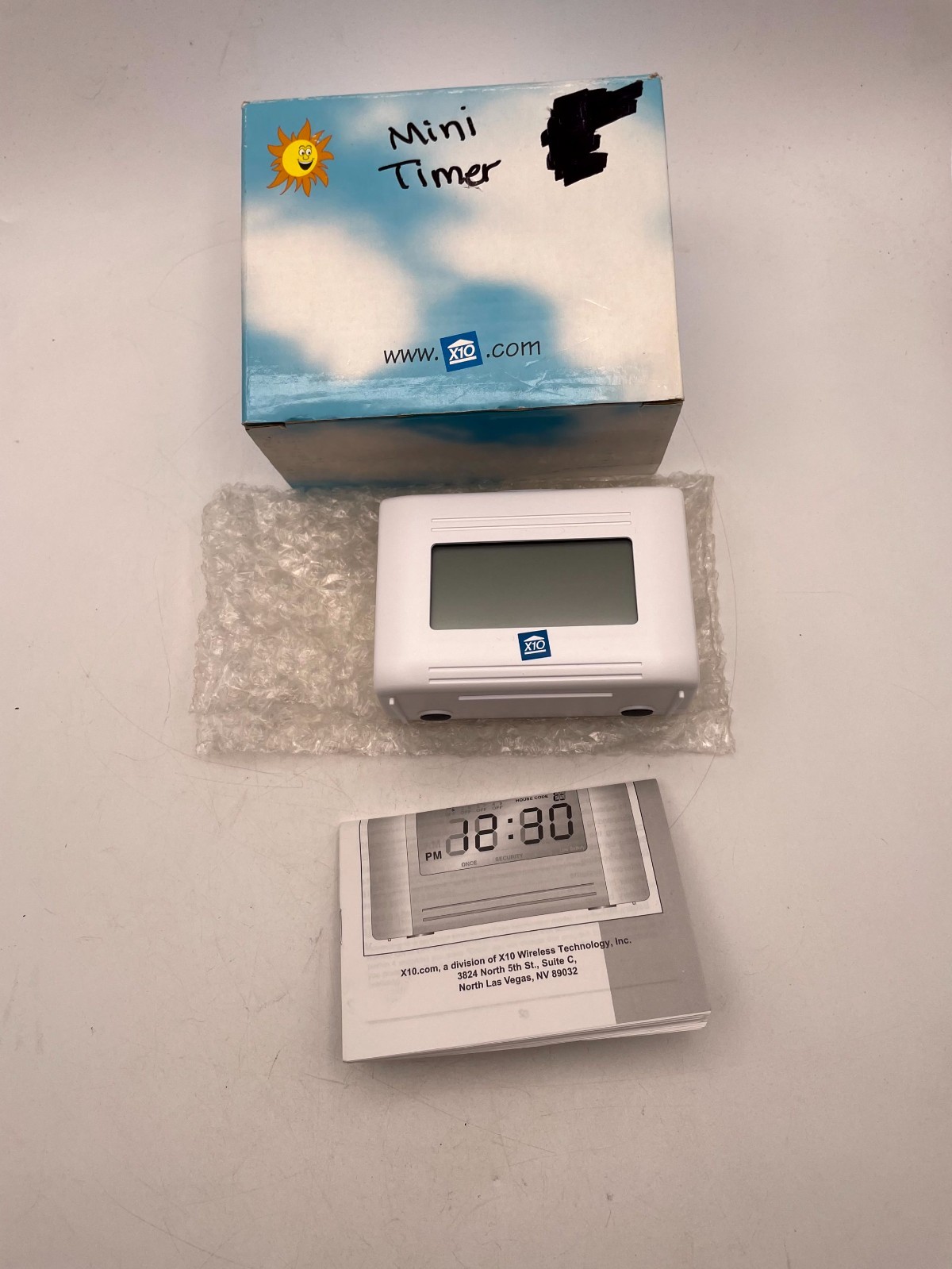 X-10 MT13A Mini-Timer Control Center White Digital Wall Mounted NEED BATTERY