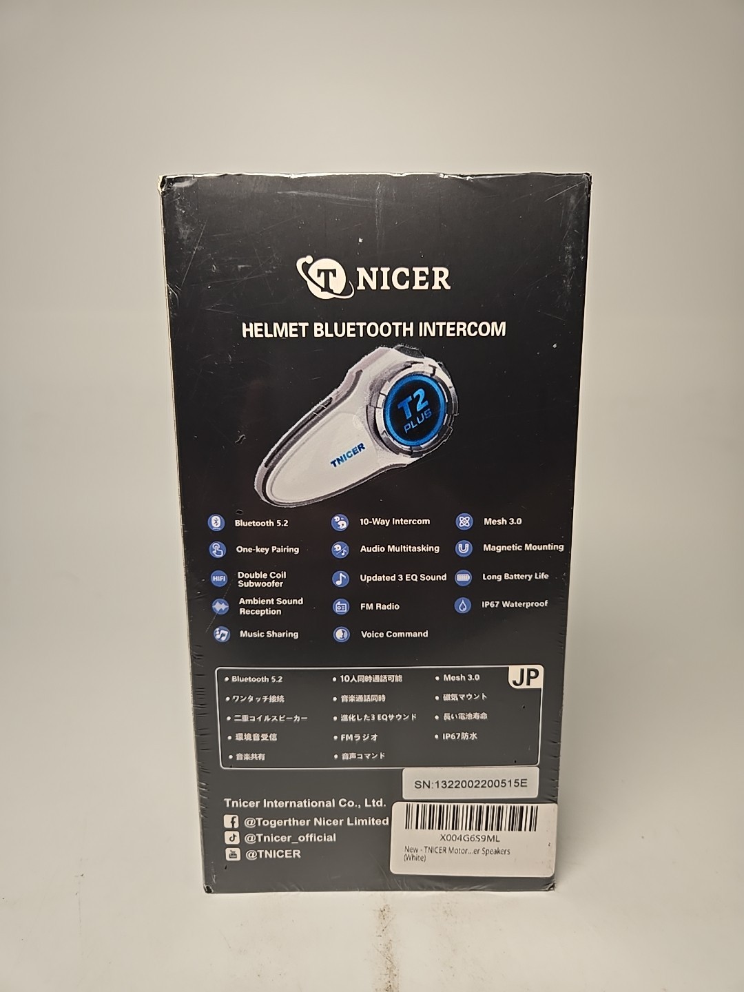 T2 Plus Helmet Bluetooth Intercom