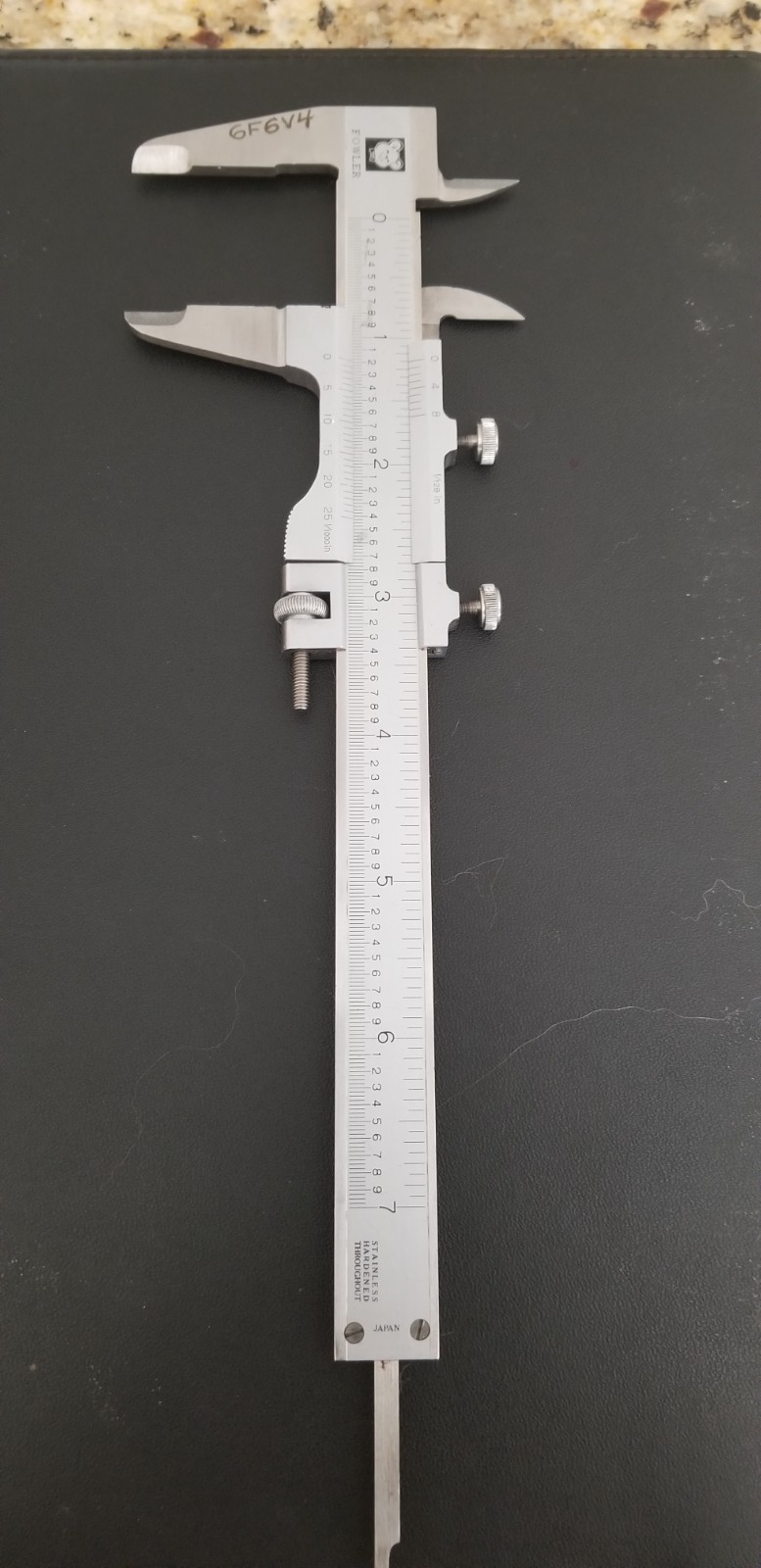 Fowler 6" Vernier Caliper ***WITH THUMB LOCK & CASE***