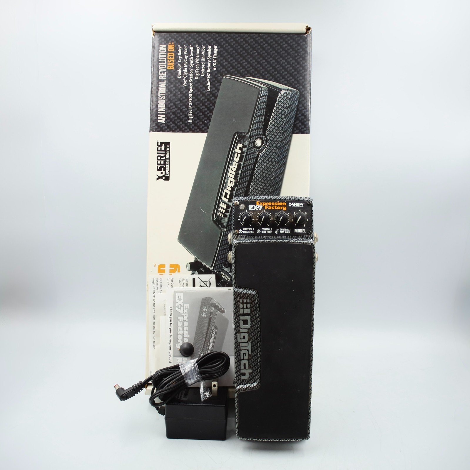 DigiTech EX-7 Expression Factory With Original Box Power Supply Effect Pedal