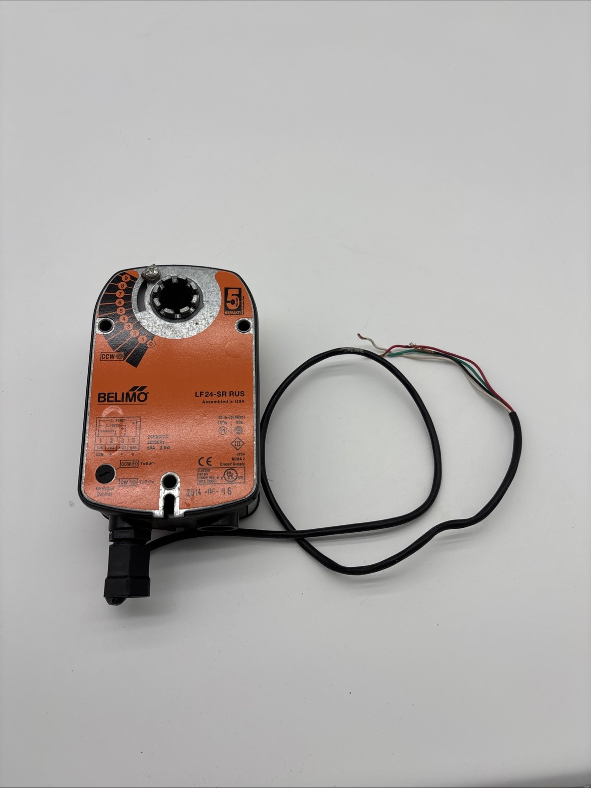 Belimo LF24-SR US Spring Return HVAC Damper Actuator 24V Corded MPN