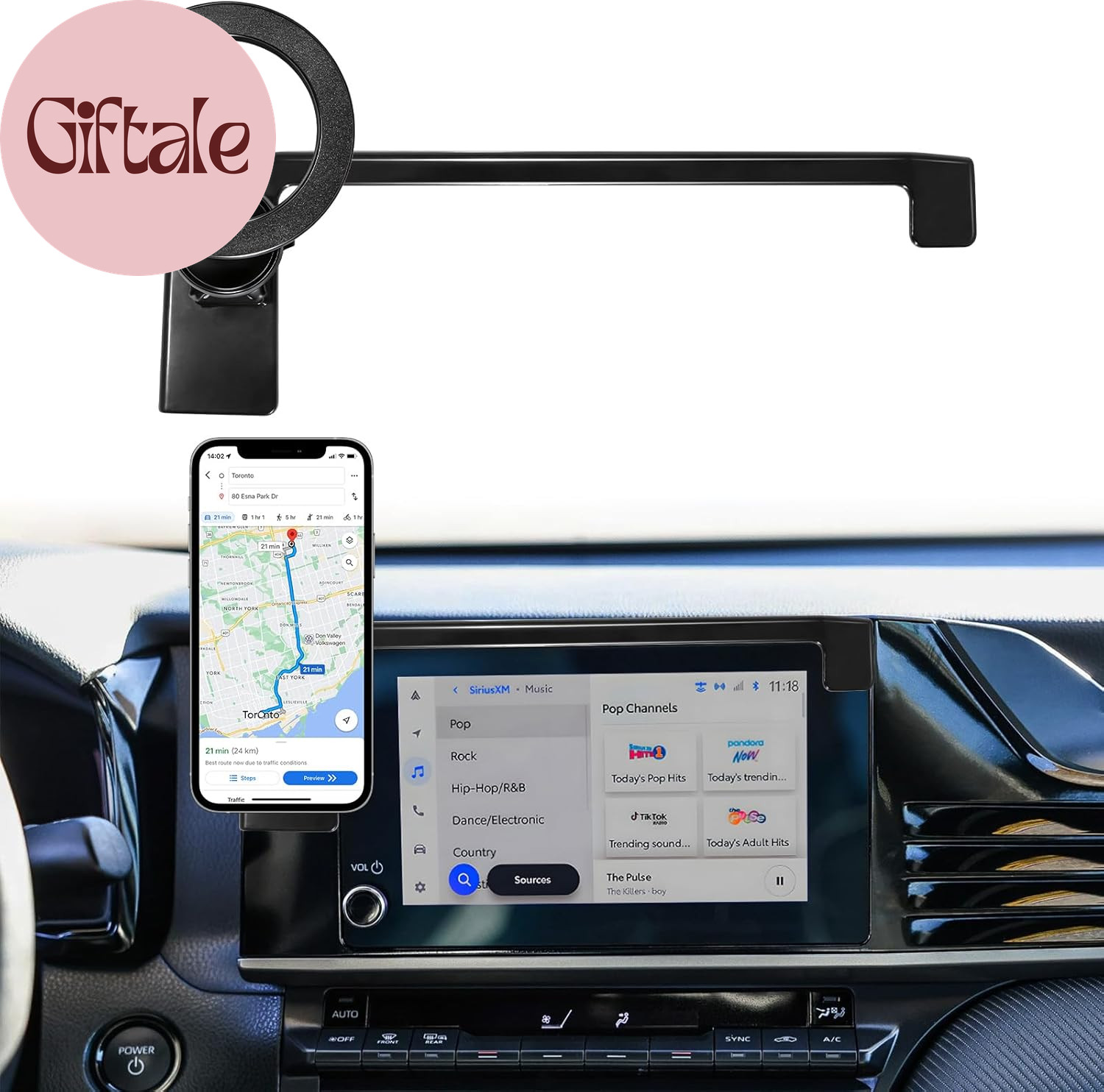 MagSafe Car Phone Holder for Toyota Camry LE SE 2025-2026 8 Inch