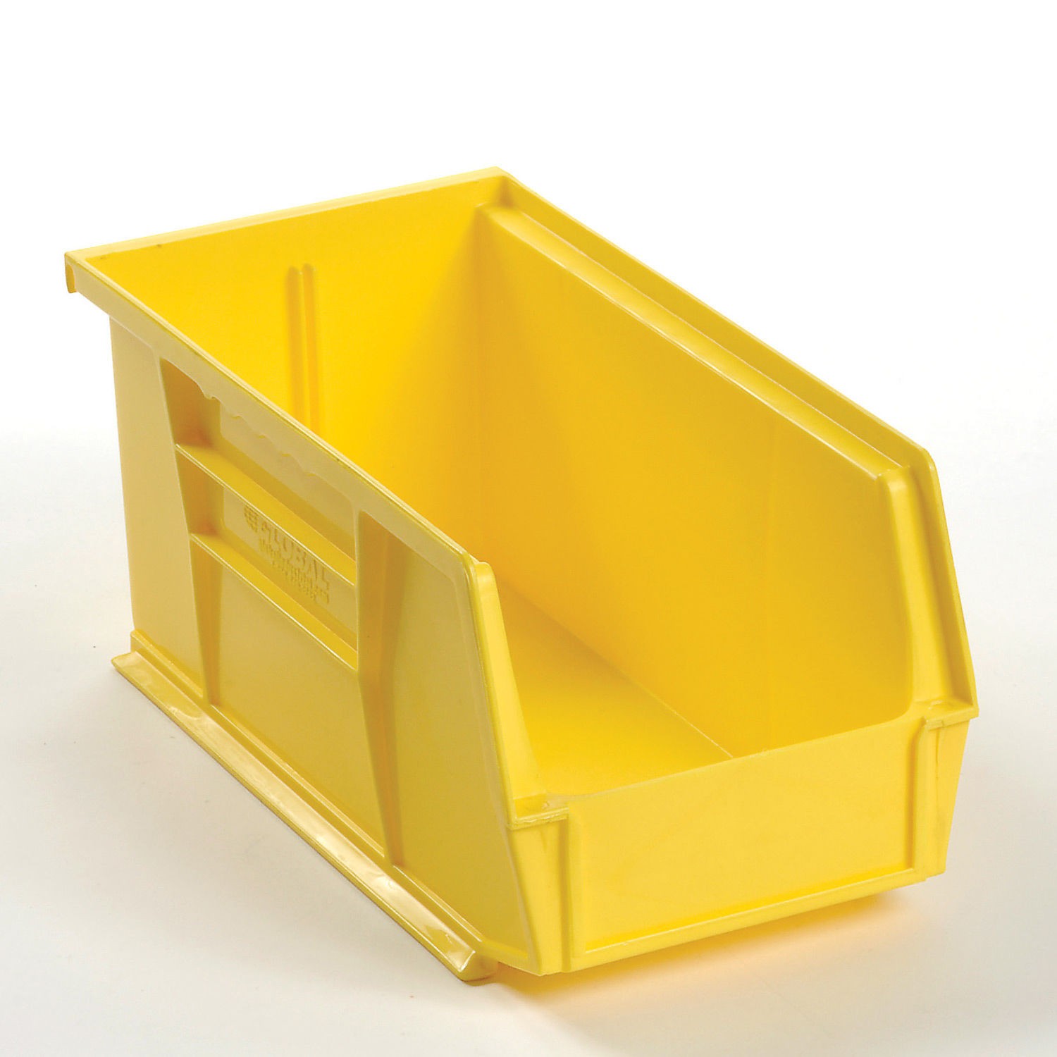 Plastic Storage Bin - Parts Storage Bin 5-1/2 x 10-7/8 x 5 Yellow Lot of 12