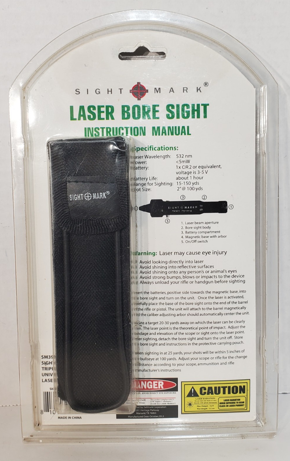 New Sightmark Universal Laser Boresight SM39026 Triple Duty - NIP