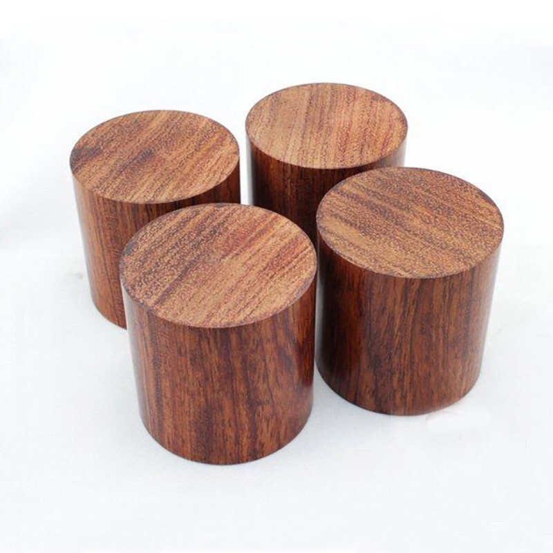 4X Rosewood HiFi Speakers Amplifier Chassis Anti-shock Shock Absorber Feet Stand