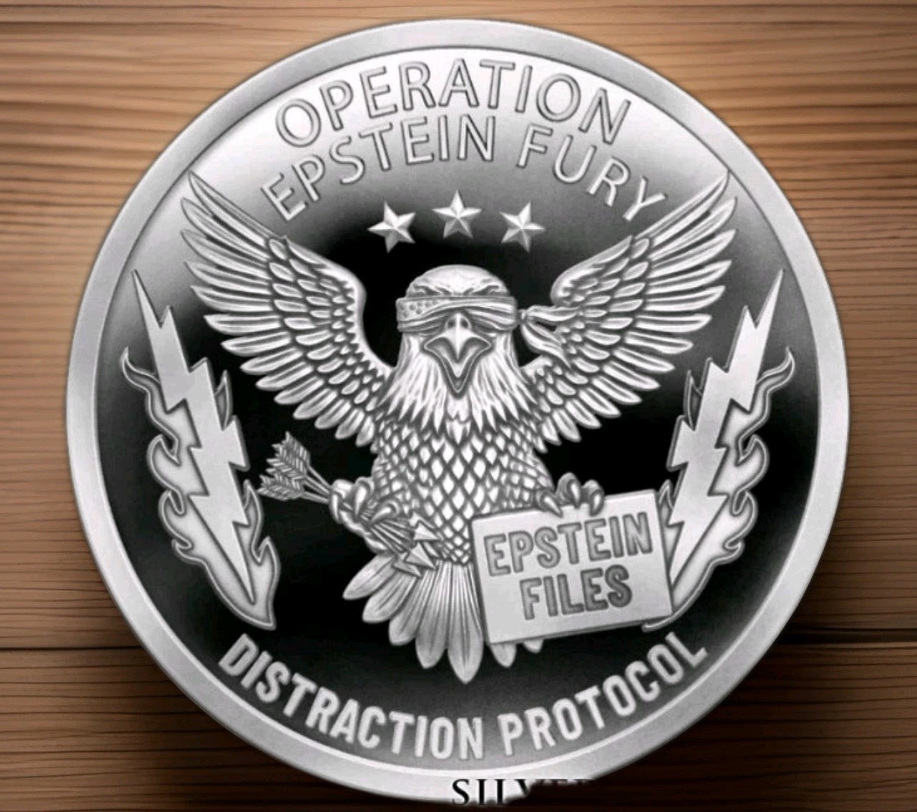 2026 Silver Shield Operation Epstein Fury - 1 oz  Silver Proof - Pre Sale  Coa