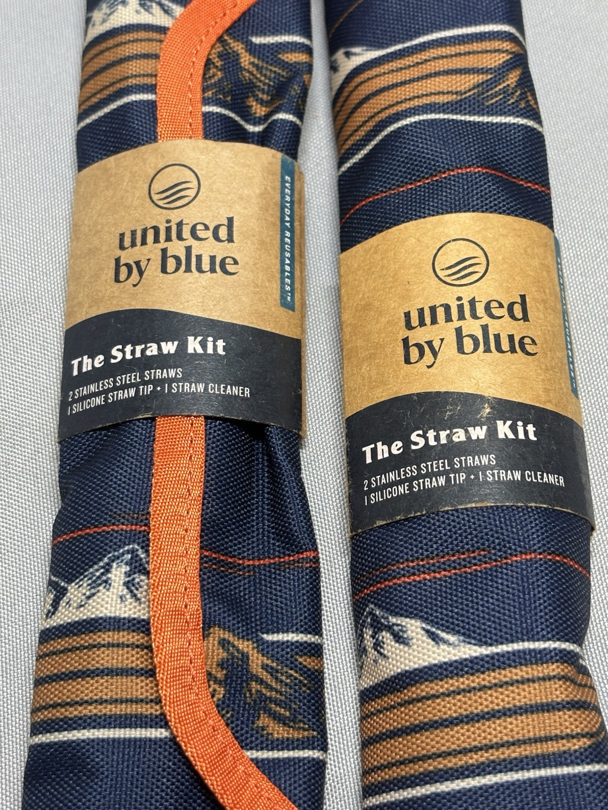 United By Blue The Straw Kit Stainless Steel Rolling Range Mountains NEW